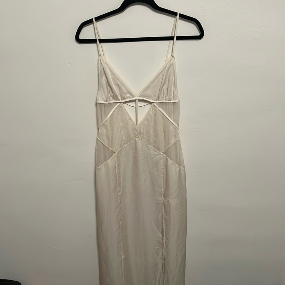 NBD Mika maxi dress in Ivory size Small